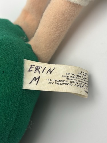 Green M&M's Character Plush Doll Mars Ace Novelty Company 1991 8in - Picture 6 of 8