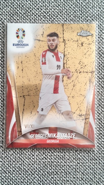Georges Mikautadze /XI  Roman Numerals Georgia SSP Topps Euro