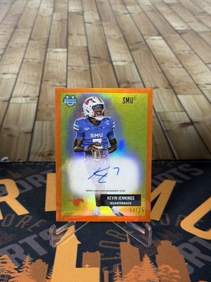 Kevin Jennings 2025 Bowman U Chrome 1955 Orange Refractor Auto #55AV-KJ SMU SSP