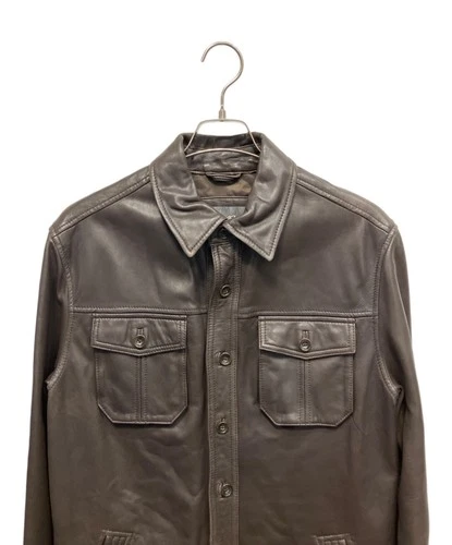 Eddie Bauer Lamb Leather Jacket Men's Size M Brown image 4