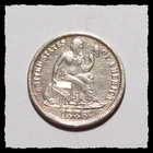 New Listing1886-S Seated Liberty Dime Low Mintage HTF Date XF+ Details  #8D72  Old Cleaning