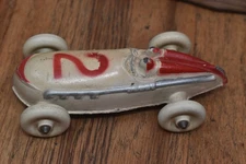 Vintage 1930s Sun Rubber Company Boat Tail 2 Toy Race Car