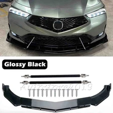 For ACURA INTEGRA A-SPEC 2023-2025 Front Bumper Lip Splitter Spoiler Strut Rods