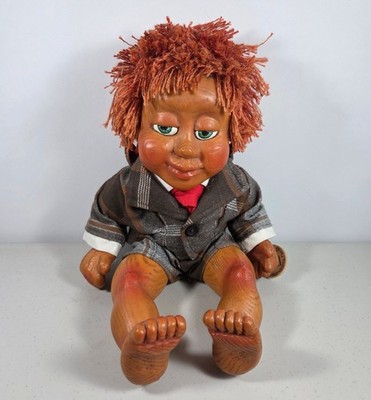 Naber Kids Baby MICHAEL Doll - Boy in Plaid Suit - Signed & #87 - 1994 - 14''