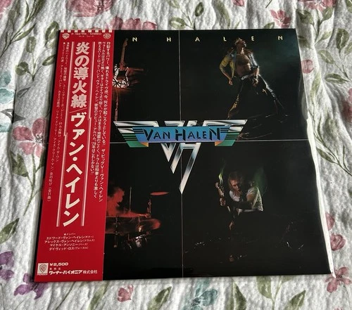 VAN HALEN VAN HALEN WARNER P10479W JAPAN OBI INSERT VINYL LP 1978 1ST PRESS EX-