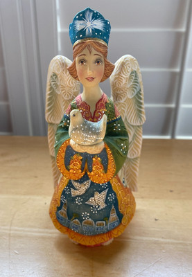 G. DeBrekht Standing Nativity Angel Folk Nativity Series Limited DerEvo Collecti