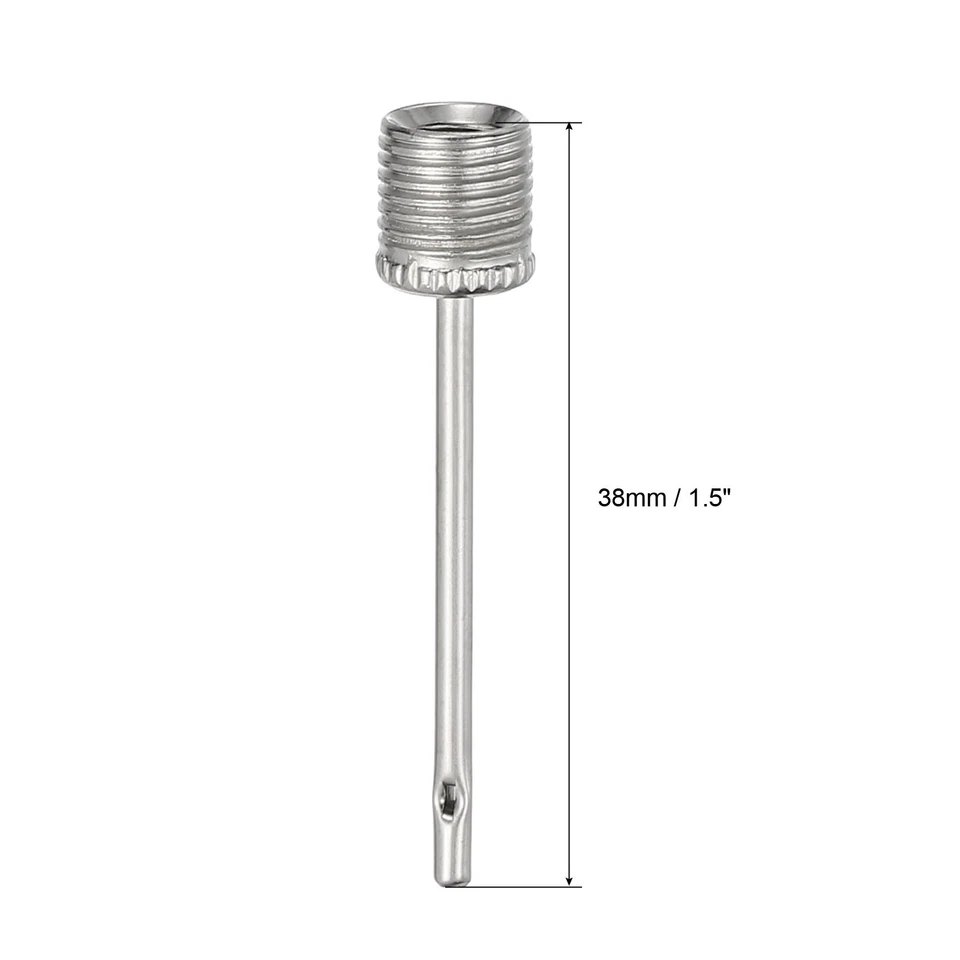 15Pcs Stainless Steel Sports Ball Pump Needle Inflate Pump Inflation Needle Foto 2 de 4