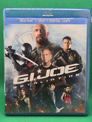 G.I. Joe Retaliation NEW SEALED Blu-ray DVD Digital Copy Dwayne Johnson Bruce...