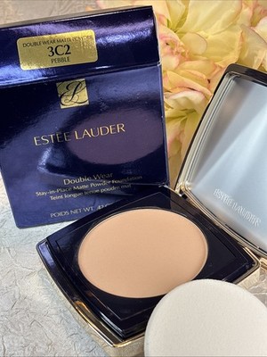 Estée Lauder DOUBLE WEAR STAY IN PLACE MATTE Powder Foundation 3C2 PEBBLE FreeSh