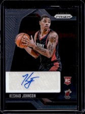 2024-25 Panini Prizm Keshad Johnson RC Auto #RSI-KJH Heat Rookie