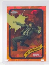 MANDARIN 2025 TOPPS CHROME MARVEL SAPPHIRE ORANGE REFRACTOR /25 #41 Q3873