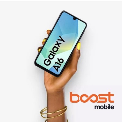 Samsung Galaxy A16 5G 128GB Blue Black Boost Mobile