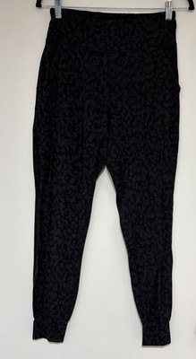 Lululemon Align High Rise Gray Black Animal Print Women s Joggers Size 8