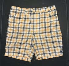 Vintage 1970s Sears Perma Prest Shorts Golf Size 34 Talon zipper 7 Inseam Plaid
