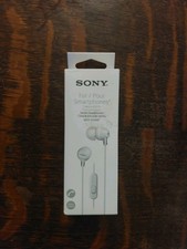 New  Sealed Genuine Sony MDR-EX14AP Headset Ear Bud Headphones with Mic - NWB