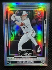 2025 Panini Three and Two - Luke Keaschall - Silver Holo RC #16/49 MN Twins