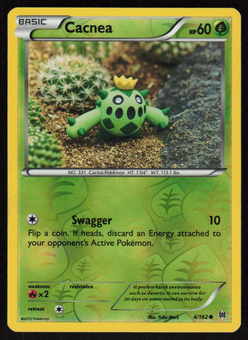 Cacnea 4/162 Reverse Holo BREAKthrough Pokemon TCG Near Mint
