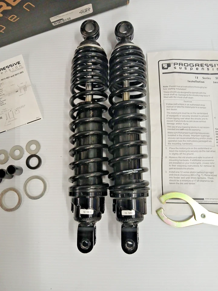 PS-1204BG Shock/Springs 12 Ser CB350-750, CL, CM, GL1000, Suz GS, Duc Progresive - Image 2 of 4