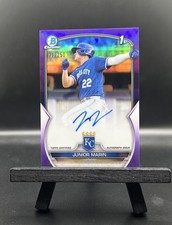 Junior Marin 2023 Bowman Chrome Prospect Purple Refractor /250 #CPA-JMN 1st Auto