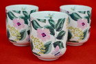 CATH KIDSTON :   ' MORNINGTON ' SET OF THREE SMALL CERAMIC BEAKERS - SUPER COND!