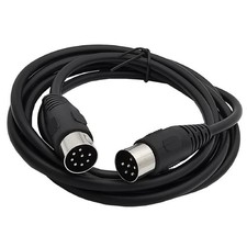 5.9ft 8 Pin Din Male To DIN 6 Pin Male Audio Data Signal Connector Cable Wire