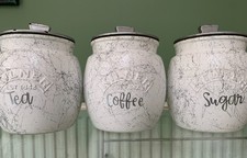 Kilner Jars Storage, Tea, Coffee, Sugar Set