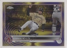 2022 Topps Chrome Sonic Purple & Yellow Pulse Refractor /299 Drew Ellis #77 5ya