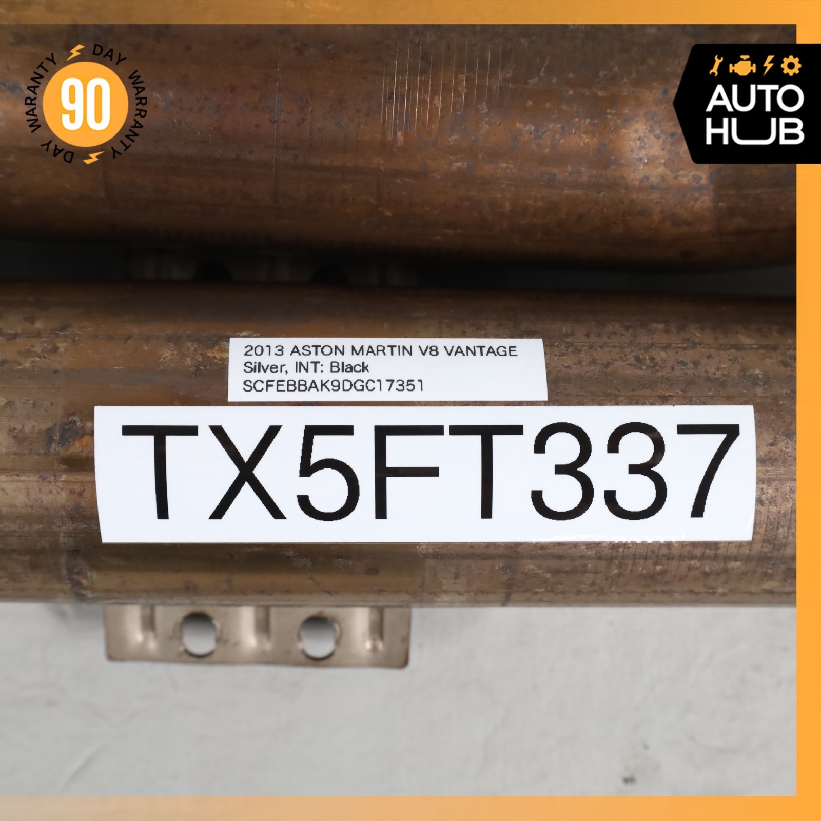 06-17 Aston Martin V8 Vantage 4.7L V8 Center Exhaust Pipe 6G335220DC OEM 26k