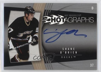 2006-07 Fleer Hot Prospects Hotagraphs Shane O'Brien #H-SO Rookie Auto RC 2a8