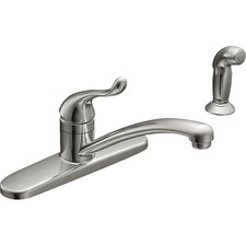 Moen Adler CA87530 Series Kitchen Faucet, 6 in H Spout, Chrome Plated, 9 in, 10.