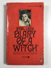 DIARY OF A WITCH-Sybil Leek-paperback book 1969 1st Signet print-Occult