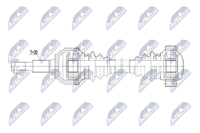 Antriebswelle NTY NPW-PS-013 FüR Porsche Cayman 981 GT4