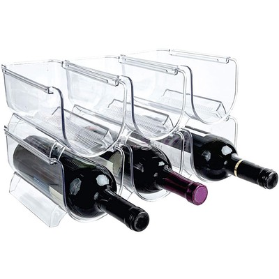 Wein & Wasserflasche Organizer Halter Stapelbar Weinregal für Küche7300