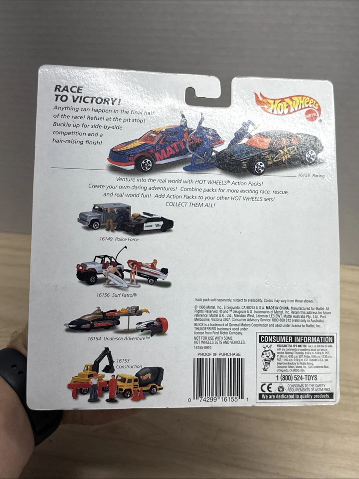 NUEVO - 1996 Mattel Hot Wheels Action Pack Juego de carreras Foto 4 de 4