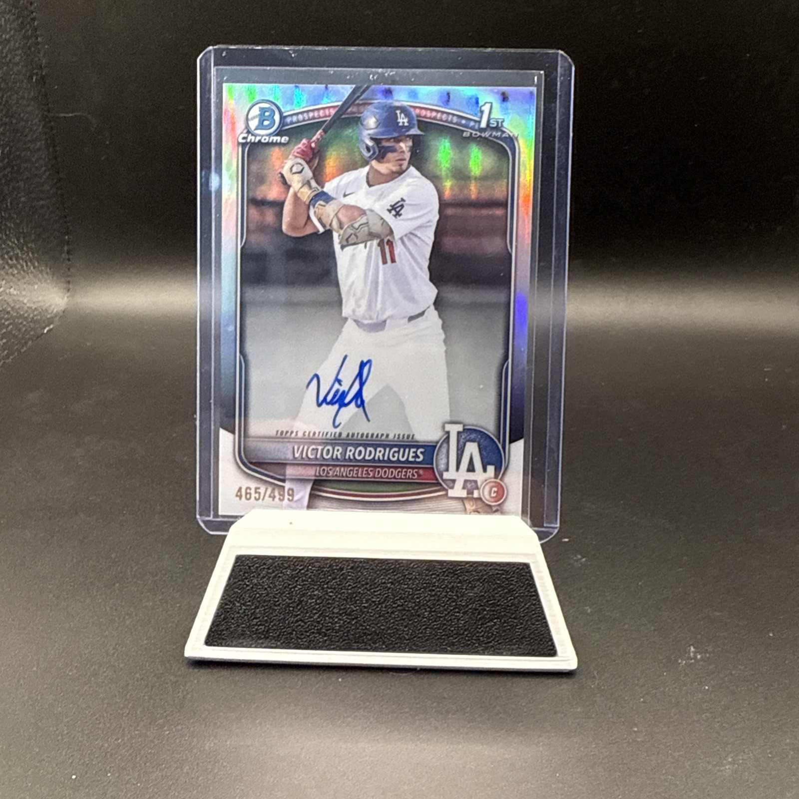 2025 Bowman Chrome Autograph Victor Rodrigues Refractor /499 #CPA-VR Dodgers