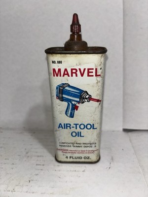 Vintage Marvel Air Tool Oil Can ~ Empty