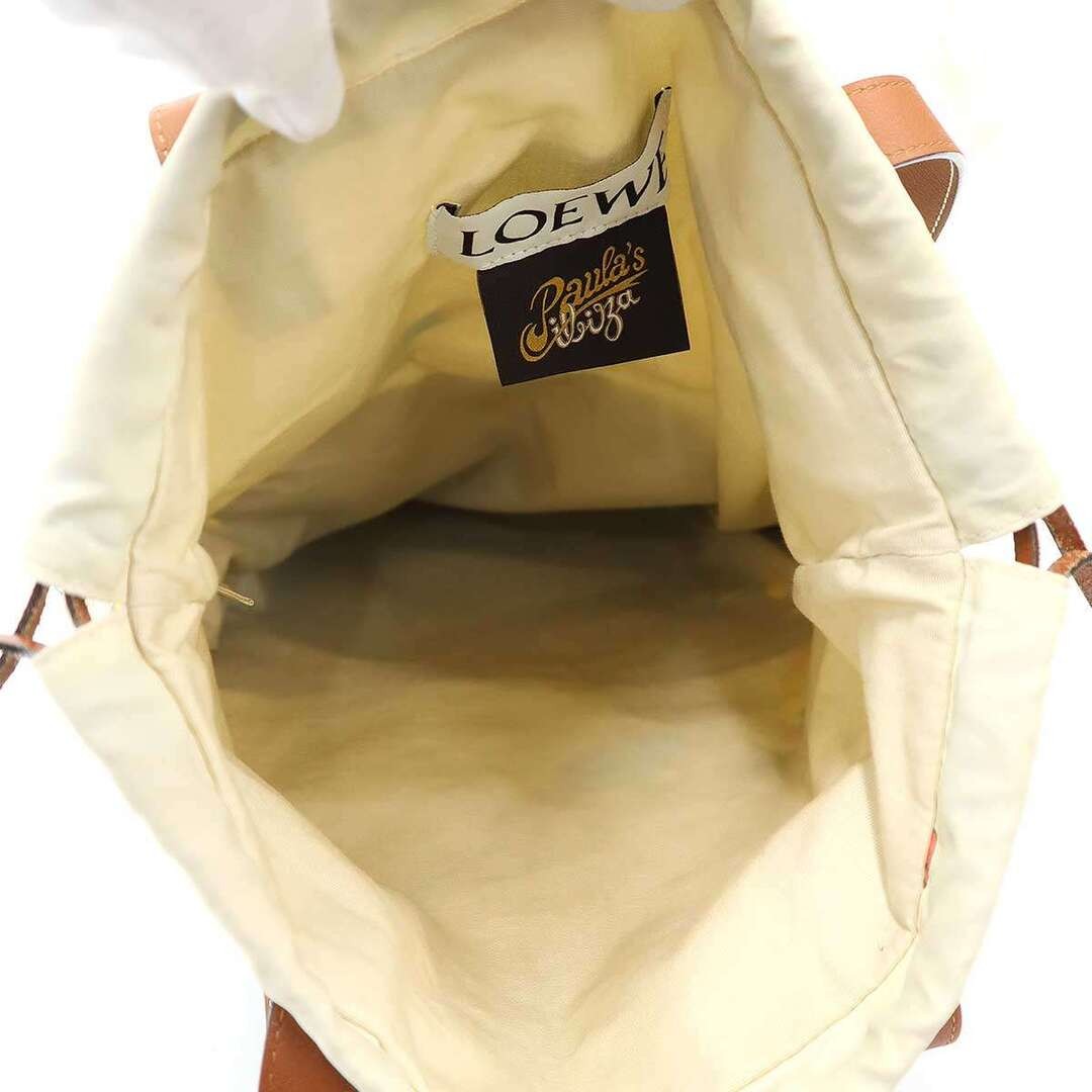LOEWE Paula's Ibiza ロエベ パウラズ・イビザ Anagram Bird Print Nylon Tote Bag Used MESC-0 image 6