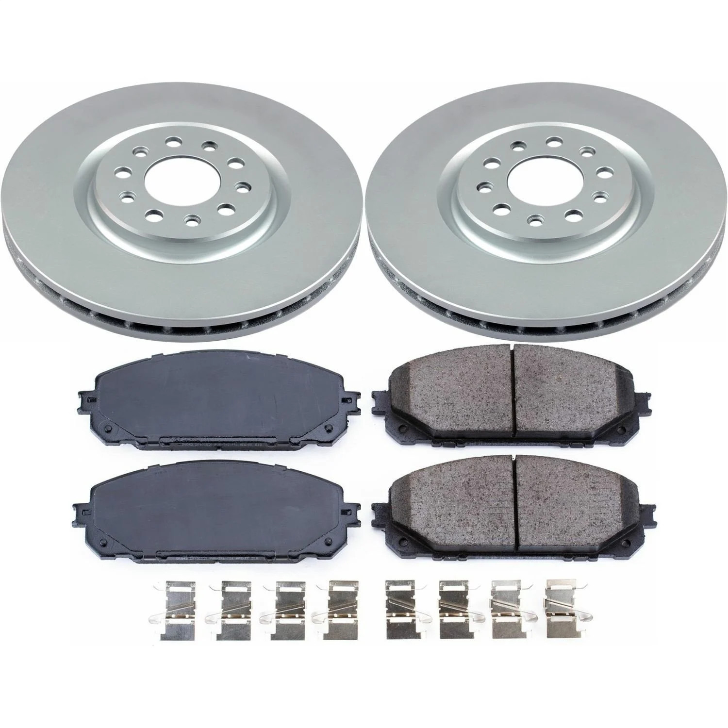 Power Stop CRK7414 Z17 Evolution Brake Kit with Genuine Geomet Coated Rotors And