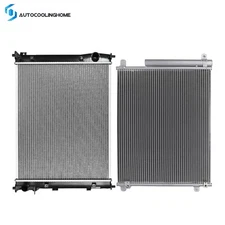 Cooling Radiator And AC Condenser For 2016 2017 2018 2019 Honda Civic