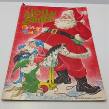 Whitman Jolly Santa Giant Coloring Book Florence Winship VTG Ephemera Christmas