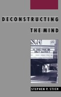 Stephen P. Stich | Deconstructing The Mind | Buch | Englisch (1996) | Gebunden