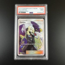 PSA 9 Cynthia SV82/SV94 Pokemon Hidden Fates Full Art Holo Card on eBay