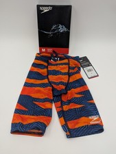 Speedo Boys Youth Size 22 Endurance Contort Stripes Jammer Swim Suit SliceNDice