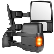 Towing Mirrors 03-07 Ford F250-550 03-05 Excursion Power Heated Signal Black