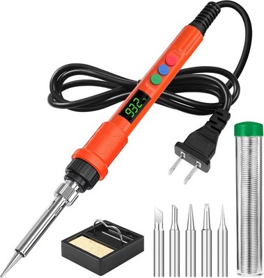 Soldering Iron Kit 120W LED Digital Solder Iron Soldering Kit Smart....