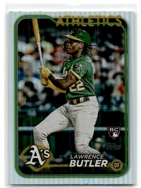 2024 Topps #676 Lawrence Butler Rainbow Foil Oakland Athletics