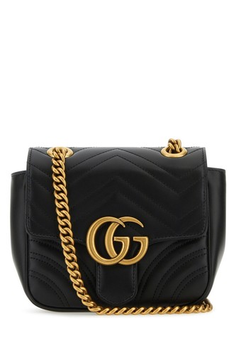 GUCCI GG Marmont Mini Black Quilted Leather Shoulder Bag New & Authentic