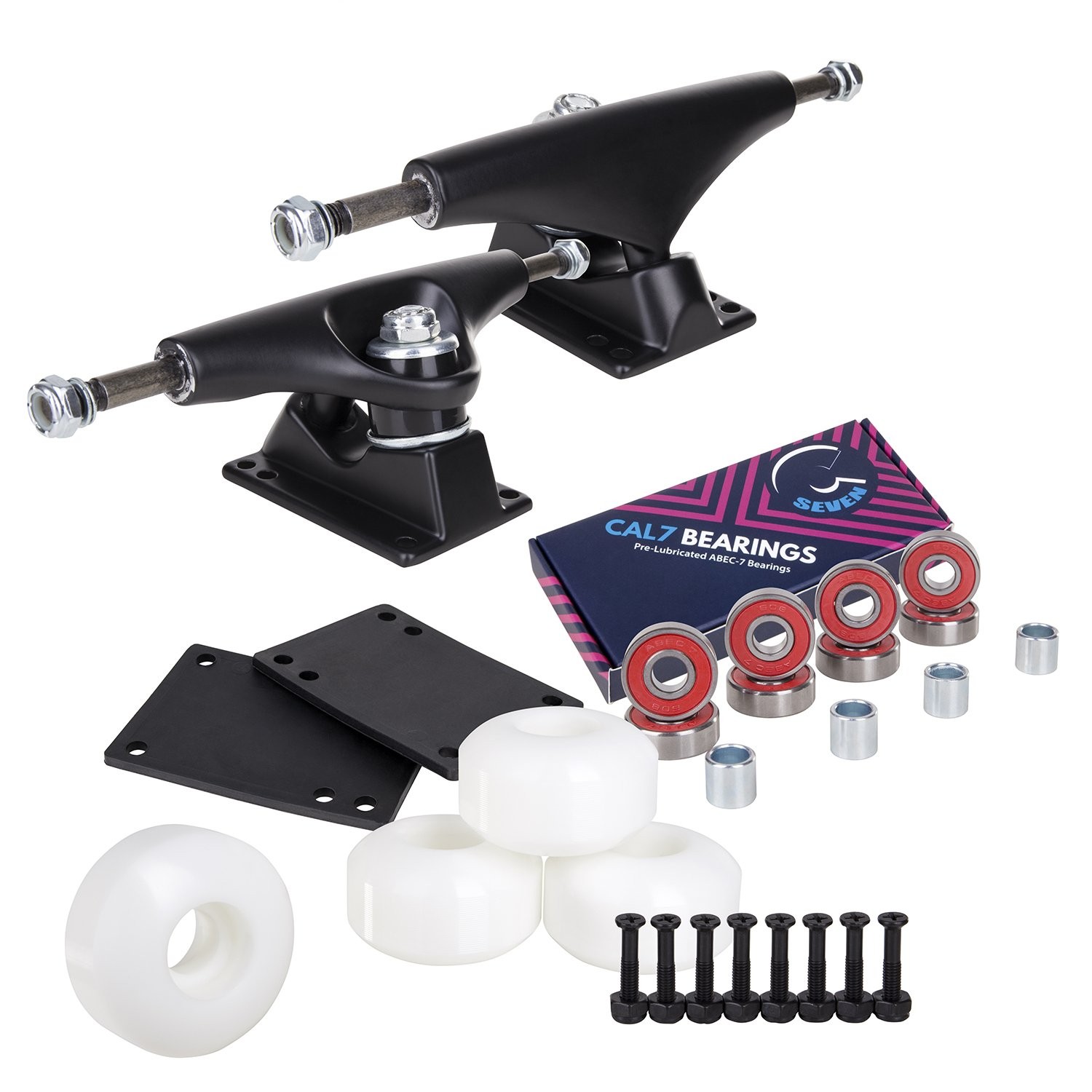 Combo Set W/139mm Trucks, 52mm 99a Wheels & Bearings