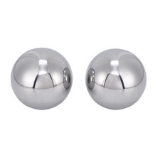 2 Pack 2.5 Inch Chrome Steel Bearing Balls Hardened Precision Solid Steel