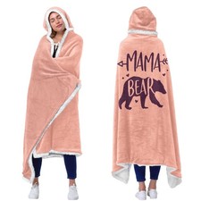 Mama Pink Wearable Blanket Hoodie  Valentines Day Gifts for Her Wife Birthday...